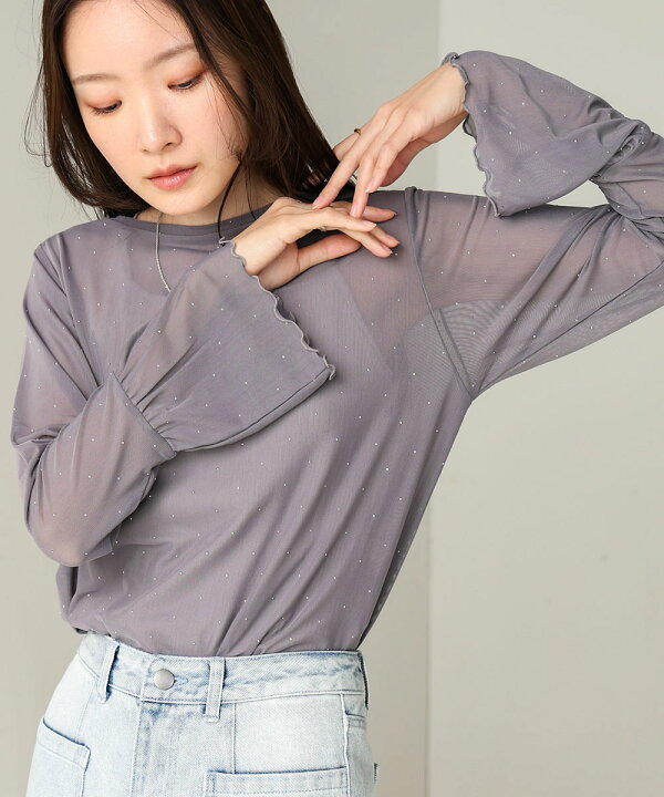 楽天市場】ラインストーンシアートップス／バブ（Bab） : 丸井（マルイ  