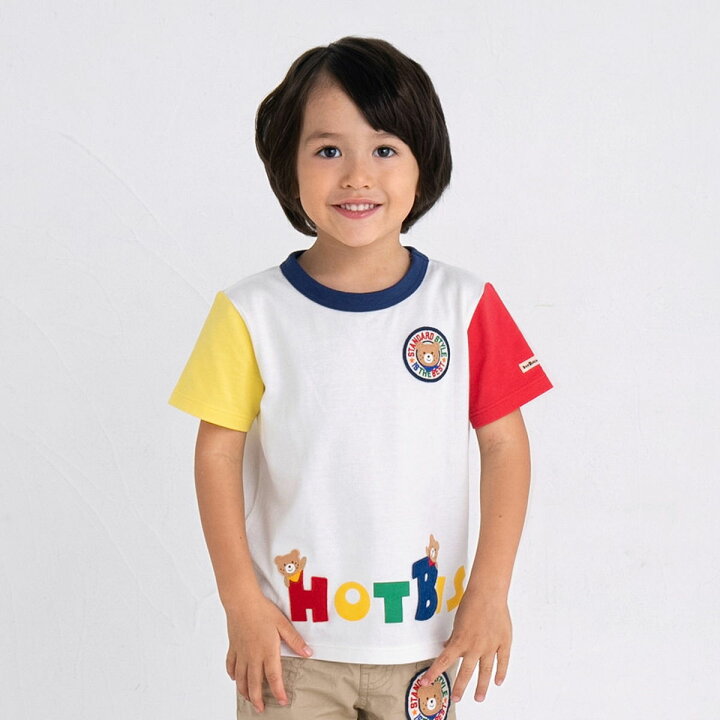 楽天市場】カラフルロゴ 半袖Tシャツ／ミキハウス ホットビスケッツ  