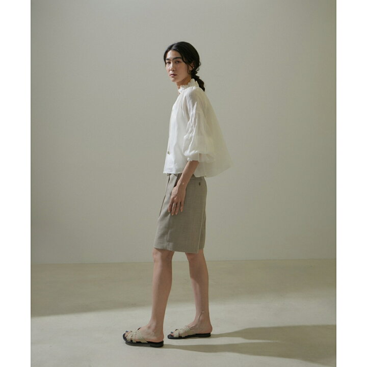 楽天市場】【WEB限定】ペーパーリネンスキッパーブラウス/24SS／サロン 
