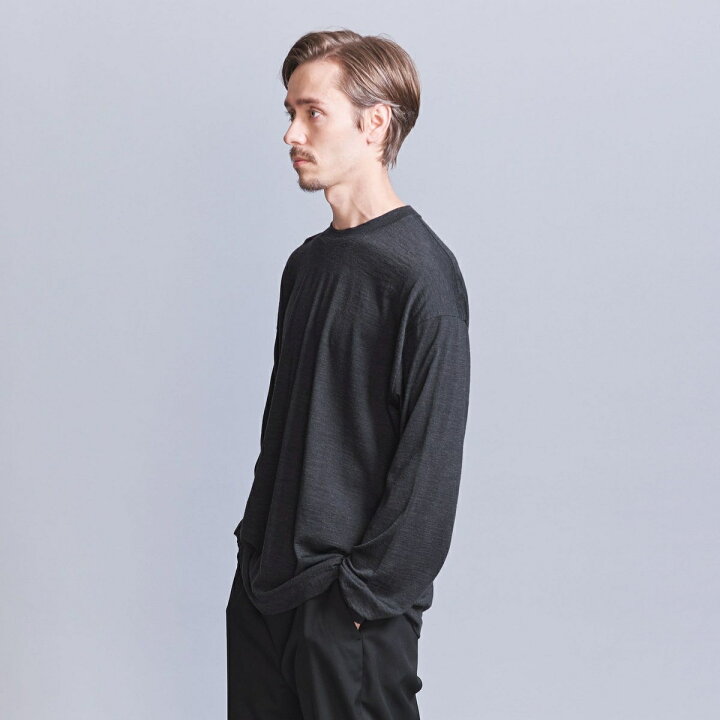楽天市場】ウォッシャブルウール ロングスリーブ Tシャツ ‐ MADE IN 