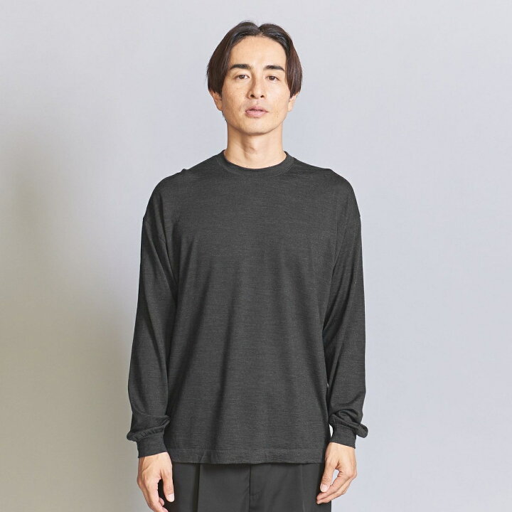 楽天市場】ウォッシャブルウール ロングスリーブ Tシャツ ‐ MADE IN 