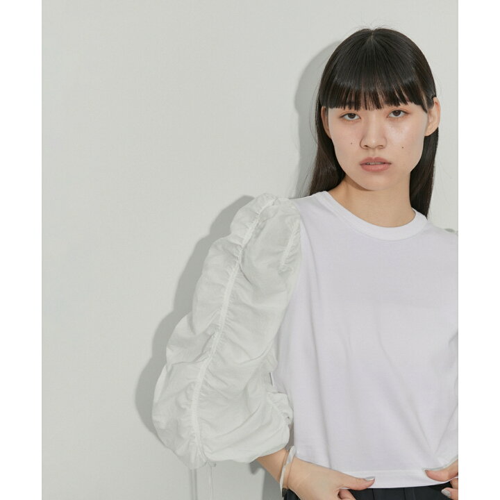 楽天市場】ギャザースリーブTシャツ／アダムエロペ（ADAM ET ROPE 
