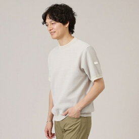 【Made in JAPAN】和紙 ボーダーニットTシャツ／タケオキクチ（TAKEO KIKUCHI）