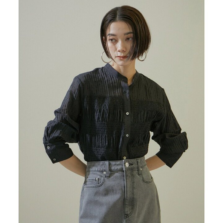 楽天市場】【WEB限定】ドットプリントシャーリングブラウス/24SS 