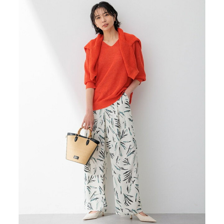 楽天市場】【杏さん着用/洗える】スリークボタニカルプリント ドロスト  