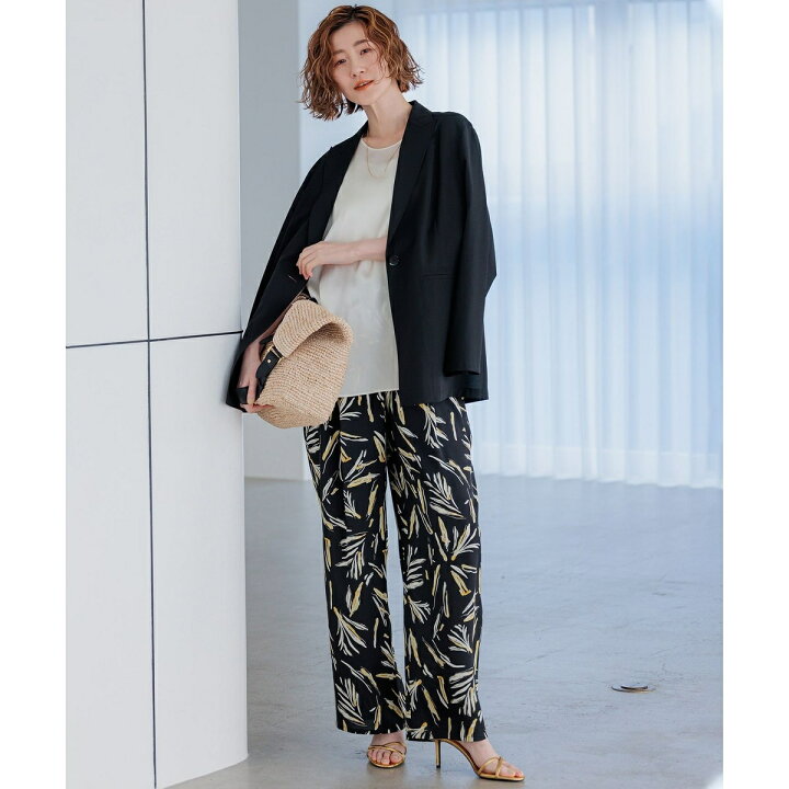 楽天市場】【杏さん着用/洗える】スリークボタニカルプリント ドロスト  