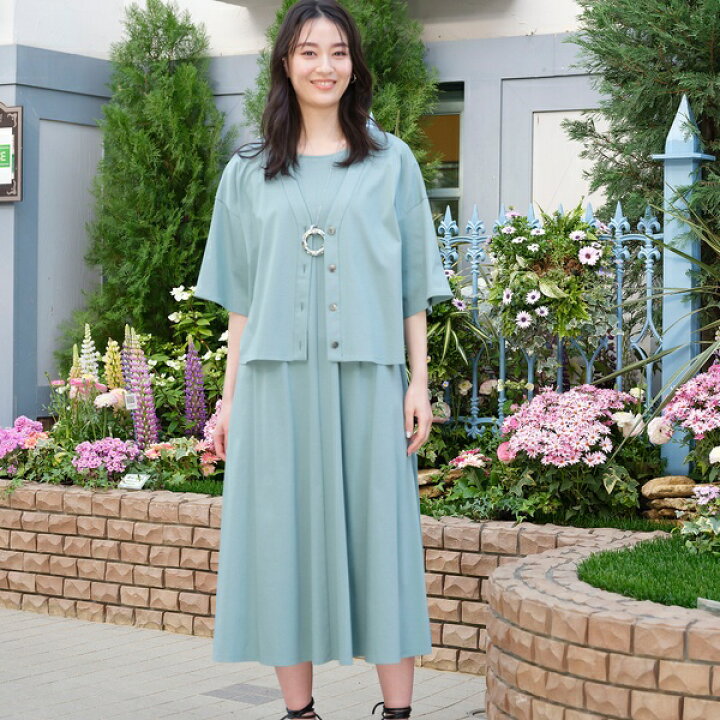 楽天市場】接触冷感機能付き・ドレープワンピース／ピサーノ（PISANO  