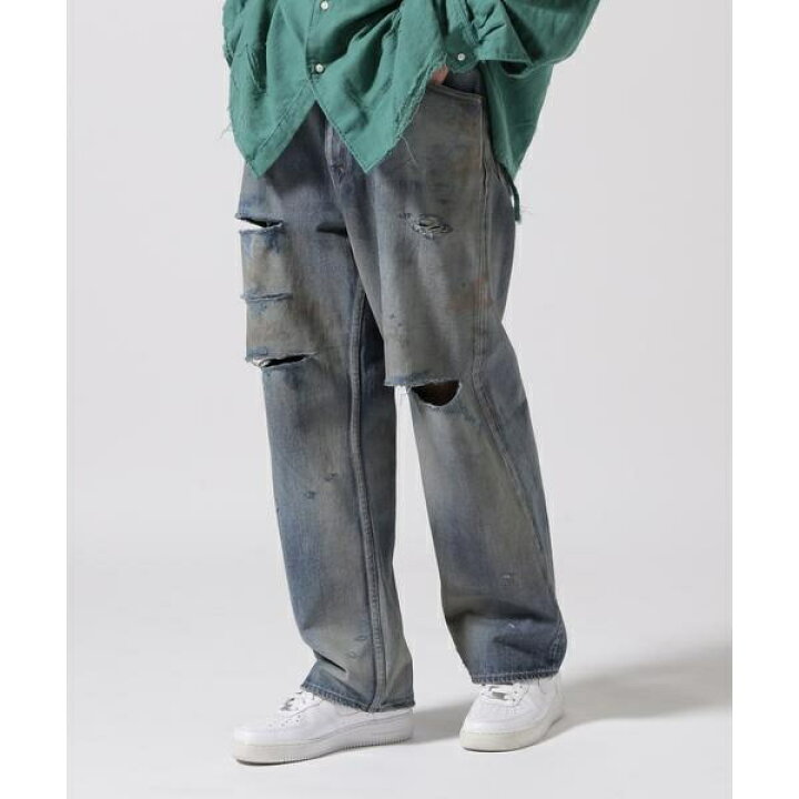 楽天市場】ANCELLM／アンセルム／CRASH SELVEDGE DENIM STRAIGHT 5P 