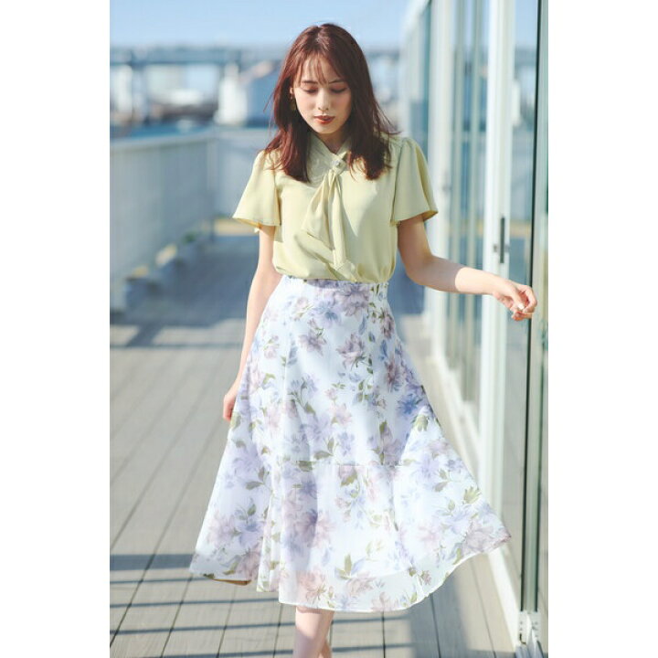 楽天市場】ぼかしフラワープリントスカート／レッセパッセ（LAISSE  