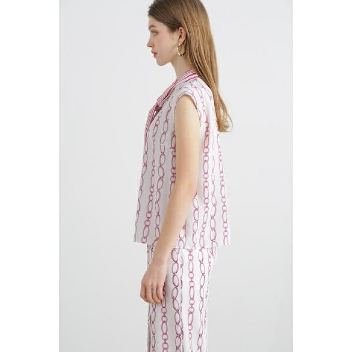 楽天市場】◇チェーンプリントボウタイブラウス／ピンキー＆ダイアン  