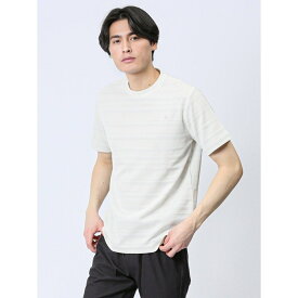 タカキュー メッシュ 裏ボーダー クルーネック半袖Tシャツ／タカキュー（TAKA-Q）