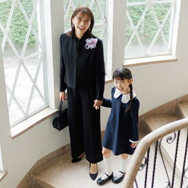 【喪服・礼服】ボウタイブラウス付きワイドパンツ/ブラックフォーマル/七五三/オールシーズン／フォルムフォルマ（form forma）