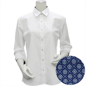 【透け防止】 形態安定 レギュラー衿 七分袖 レディースシャツ／ブリックハウス（BRICKHOUSE）