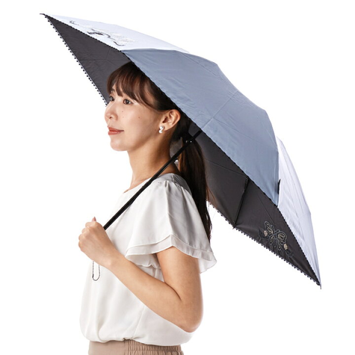 楽天市場】ANNA SUI（アナスイ） ラメ刺しゅうx裾ピコット刺繍 晴雨  