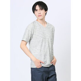 スペースダイリップル Vネック半袖Tシャツ／m.f.エディトリアル（m.f.editorial）