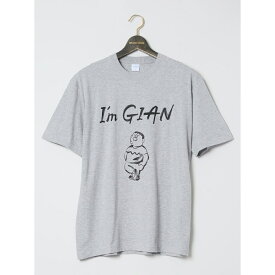【大きいサイズ】ジャイアン手書き風 綿天竺クルーネック半袖Tシャツ／グランバック（GRAND-BACK）
