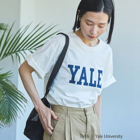 YALE別注ロゴプリントバック刺繍Tシャツ／コーエン（coen）