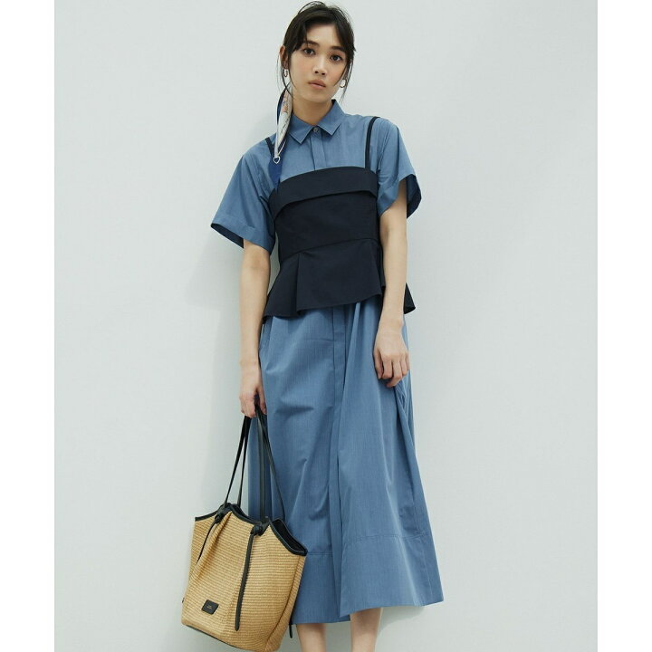 楽天市場】【CLASSY.コラボ】ビスチェコンビ シャツワンピース／23区 