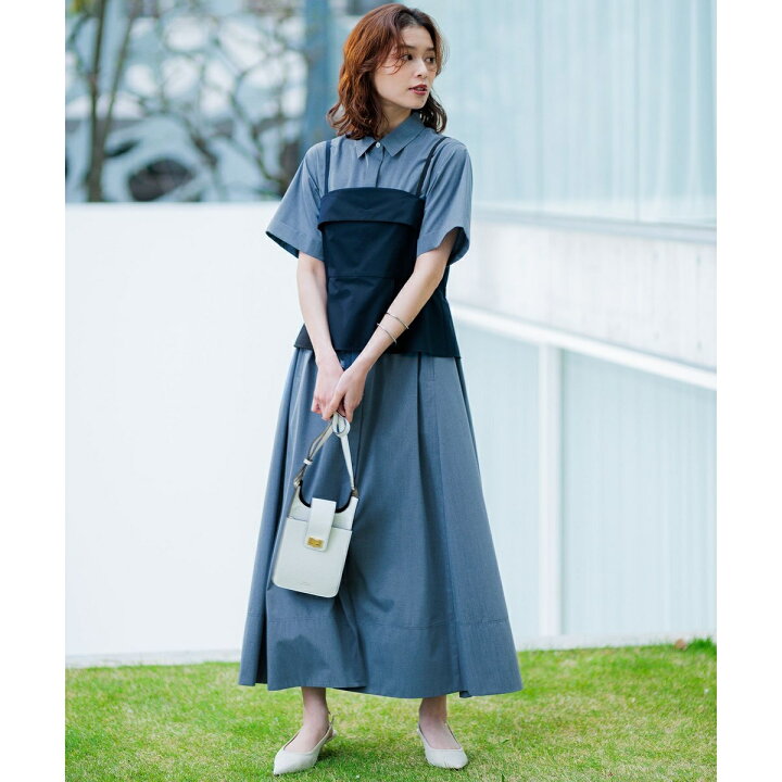 楽天市場】【CLASSY.コラボ】ビスチェコンビ シャツワンピース／23区  