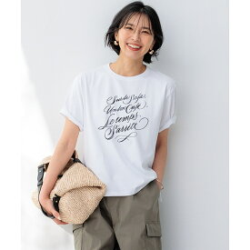 【井波麻里衣さんコラボ】カリグラフィー プリント Tシャツ／23区（23KU）