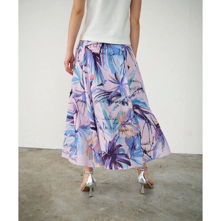 楽天市場】リゾートリーフプリントスカート／グレースコンチネンタル  