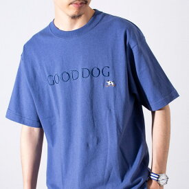 【GLOSTER/グロスター】フレンチブルドッグ刺繍 GOOD DOG Tシャツ／フレディ＆グロスター（FREDY＆GLOSTER）