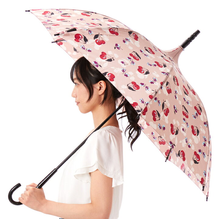 楽天市場】ANNA SUI（アナスイ）チェリー柄 雨傘（長傘 パゴダ）／アナ 
