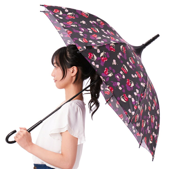楽天市場】ANNA SUI（アナスイ）チェリー柄 雨傘（長傘 パゴダ）／アナ 