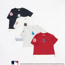 【MLB】サガラロゴTシャツ／プティマイン（petit main）
