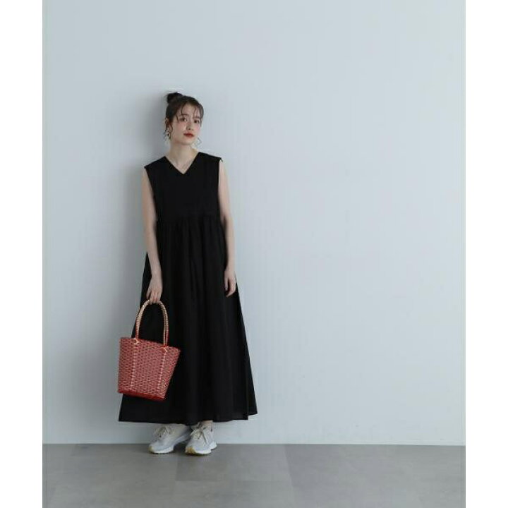 楽天市場】コットンボイルVネックボリュームワンピース《S Size Line  