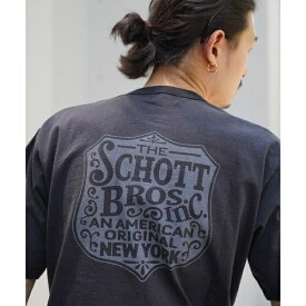 SS T-SHIRT IRON PLATE／アイアンプレート Tシャツ／ショット（Schott）