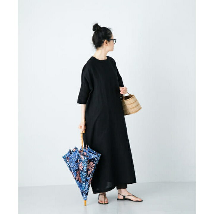 楽天市場】『2サイズ展開』リネンレーヨンワイドワンピース／かぐれ  