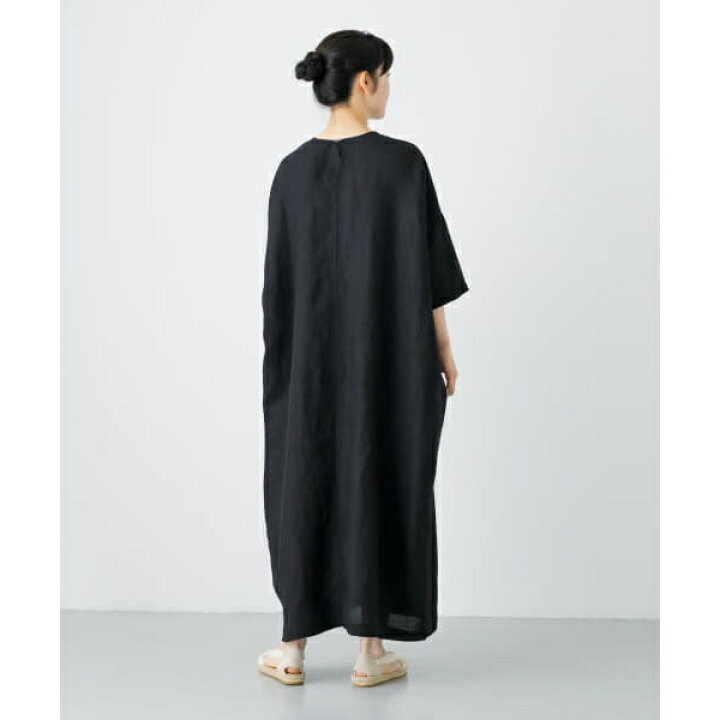 楽天市場】『2サイズ展開』リネンレーヨンワイドワンピース／かぐれ  