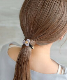 マーブルフラワーヘアゴム／アネモネ（ANEMONE）