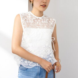 【TORRAZZO DONNA/ トラッゾドンナ】No Sleeve Sheer Tops／ノーリーズ（NOLLEY'S）