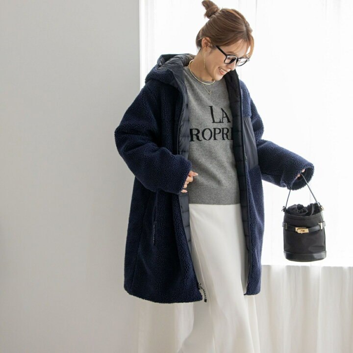 楽天市場】◇【WEB限定】【TAION/タイオン】別注ボア×ダウンフード  