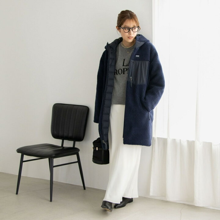 楽天市場】◇【WEB限定】【TAION/タイオン】別注ボア×ダウンフード 