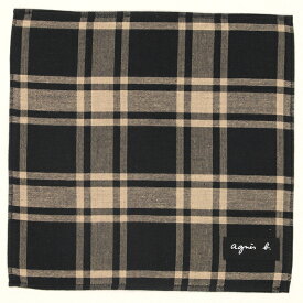 アニエスベー　メンズガーゼ タオルハンカチ　チェック　【agnes b】／アニエスベー（agnes b.）