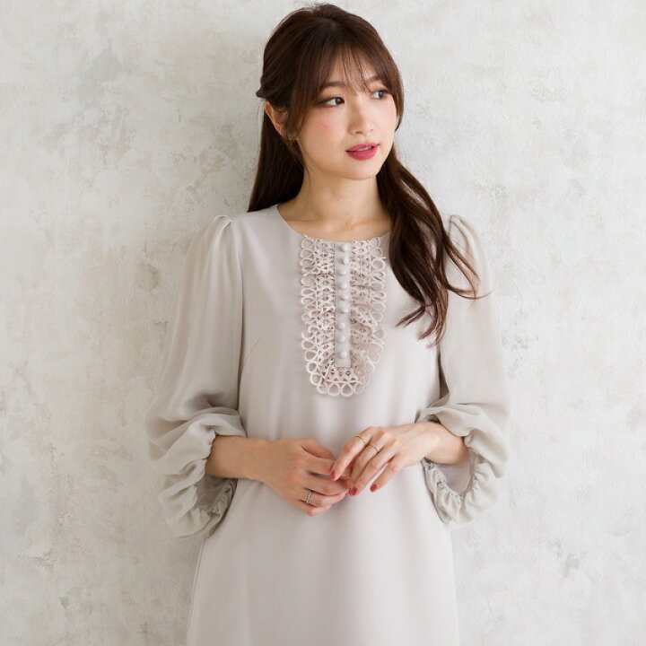 楽天市場】レース袖ワンピース／ローズティアラ（Rose Tiara） : 丸井  