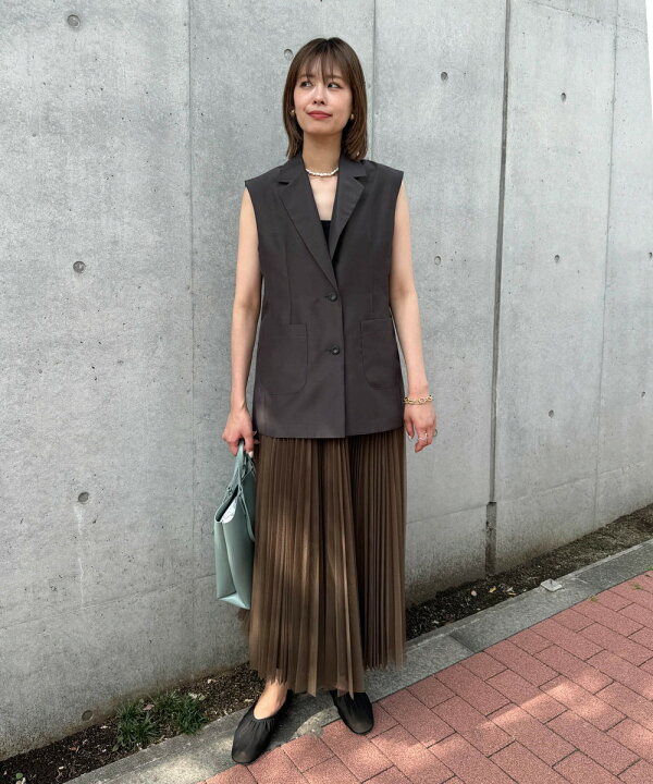 楽天市場】【Audrey and John Wad】オーガンジーノッチドラペルベスト  