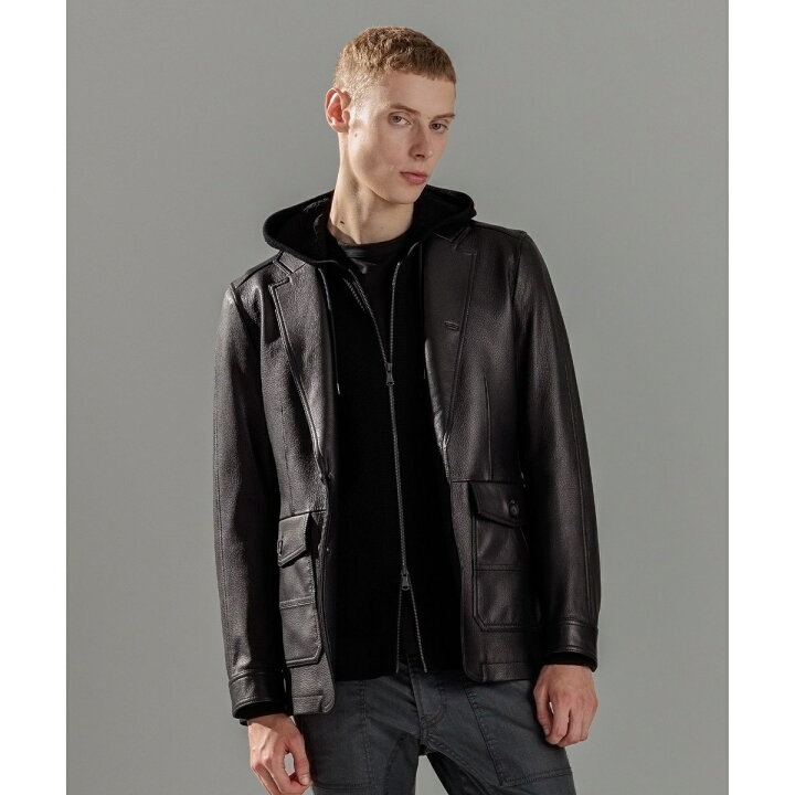 楽天市場】ライトゴートシュリンクレザー ジャケット／ジョゼフ オム 