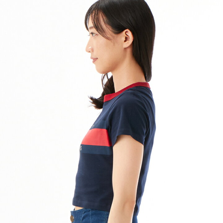 楽天市場】スリムクロップドブロックTシャツ／トミー ジーンズ（TOMMY 