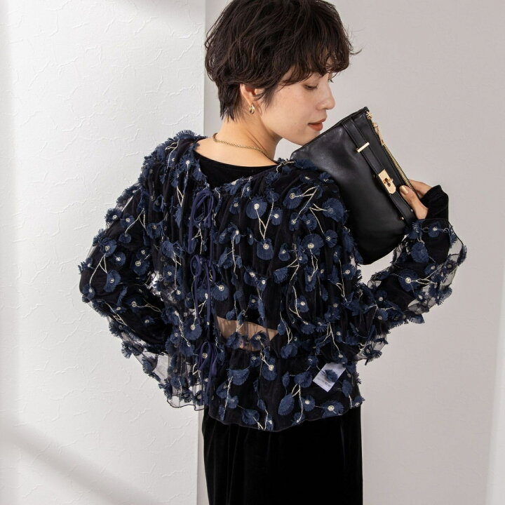 楽天市場】《セットアップ対応》ウォッシャブルチュール刺繍2WAY 