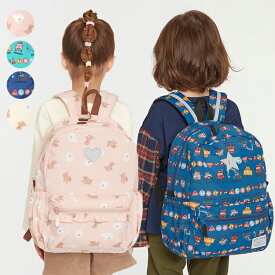 プードル・働く車総柄撥水ボンディングリュック／キッズフォーレ（Kids Foret）