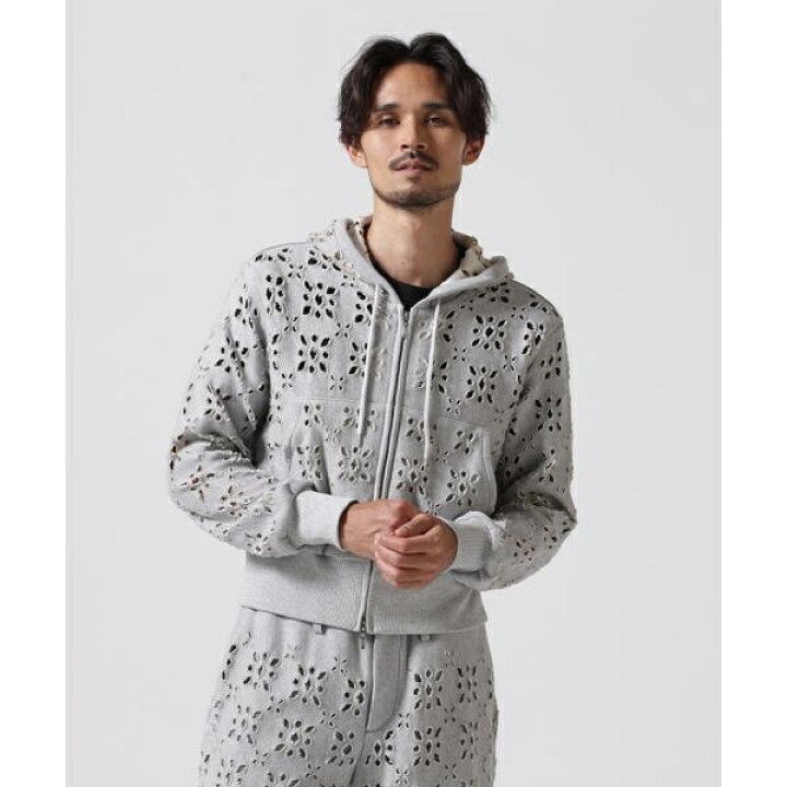 楽天市場】MASU／エムエーエスユー／FLOWER HOLE ZIP-UP SWEAT PARKA 