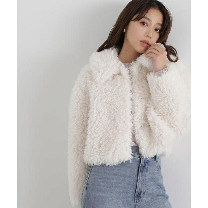 楽天市場】カーリーフェイクファーブルゾン 24AW／ナチュラル 