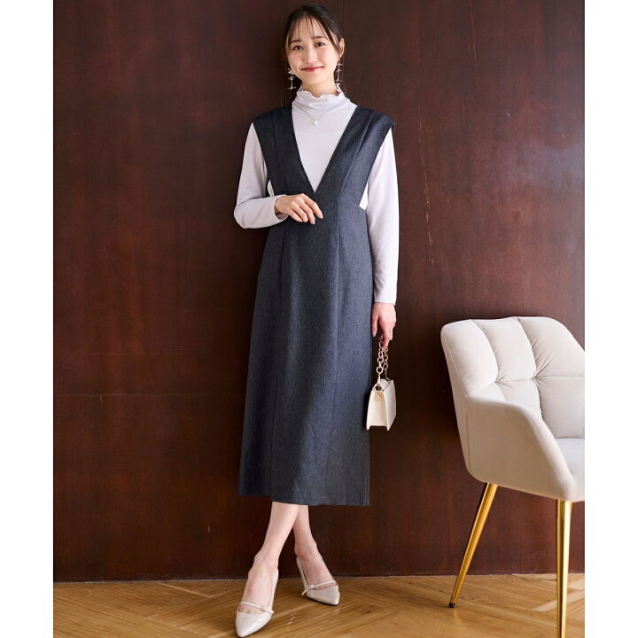 楽天市場】【洗える】タイト ジャンパースカート／エニィスィス（ANY SIS） : 丸井（マルイ）楽天市場店 エニィスィス　2024AW【洗える】タイト ジャンパースカート 新品