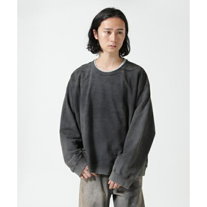 楽天市場】ANCELLM／アンセルム／EMBROIDERY UNEVEN OVER SWEAT SHIRT 