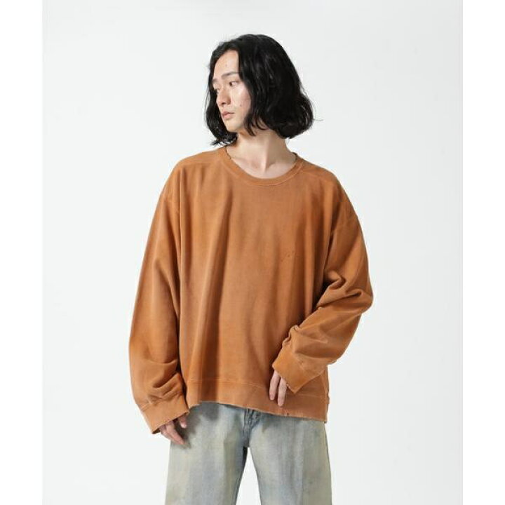 楽天市場】ANCELLM／アンセルム／EMBROIDERY UNEVEN OVER SWEAT SHIRT 