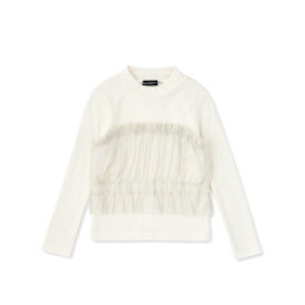 ビスチェ風ラメチュールドッキングハイネックTシャツ(100~160cm)／ベベ（BeBe）